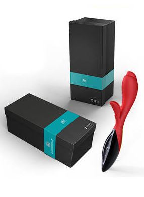 Вибратор хай-тек ZINI ZOOK красный с черным ZV062-PRM в интернет магазина секс шоп Magic Night